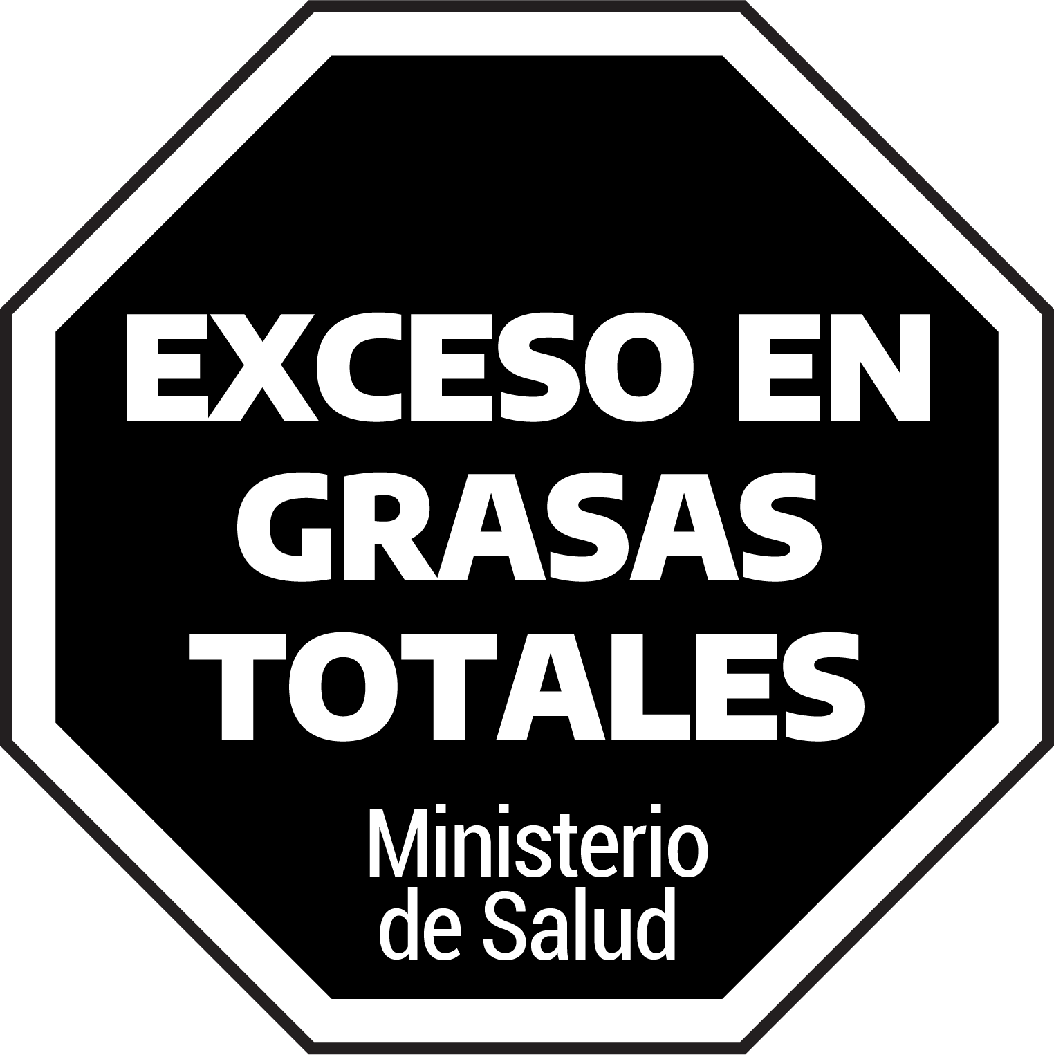 Exceso en grasas totales